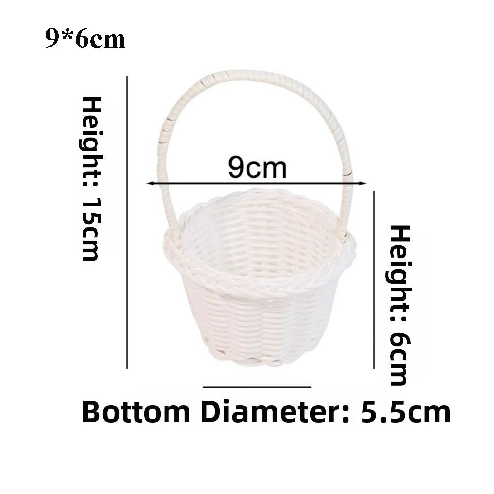 panier tressé rotin réutilisable couleur beige blanc vert rose traditionnel respectueux environnement poignée