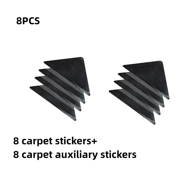 tapis anti dérapant triangle caoutchouc noir adhésif salle bain respectueux environnement utilitaire