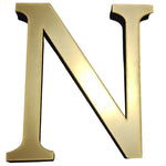 lettres murales or brillantes classiques adhésives alphabet anglais diy stickers decoration maison 10cm