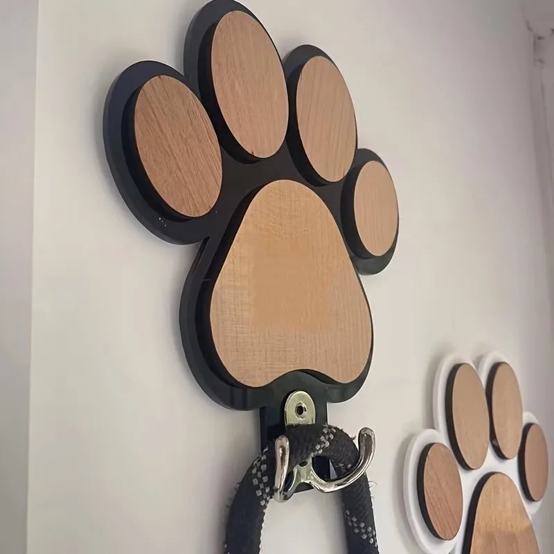porte cordon patte animal bois moderne cordon noir motifs