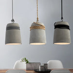 Suspension lumineuse moderne gris cordelette douille e27 industrielle chambre restaurant salon