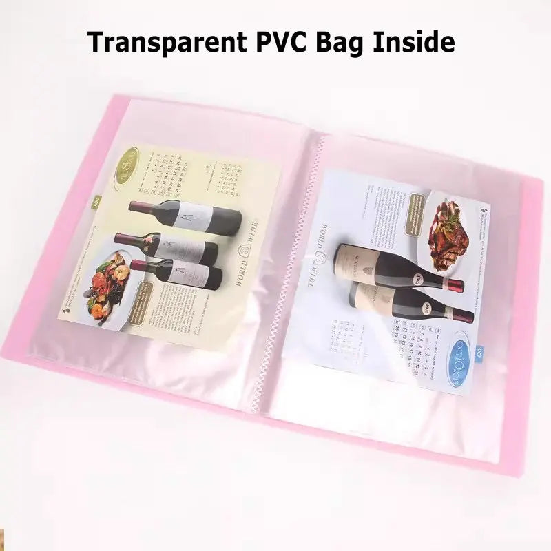 classeur transparent pvc a5 b5 organiseur documents scolaire scolaire moderne violet