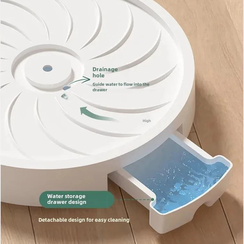plateau fleur roulettes tiroir blanc gris moderne drainage gravé plastique pp