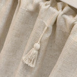 rideau coton lin beige rustique bohème fenêtre tringle decoration interieur champetre boheme tasson corde