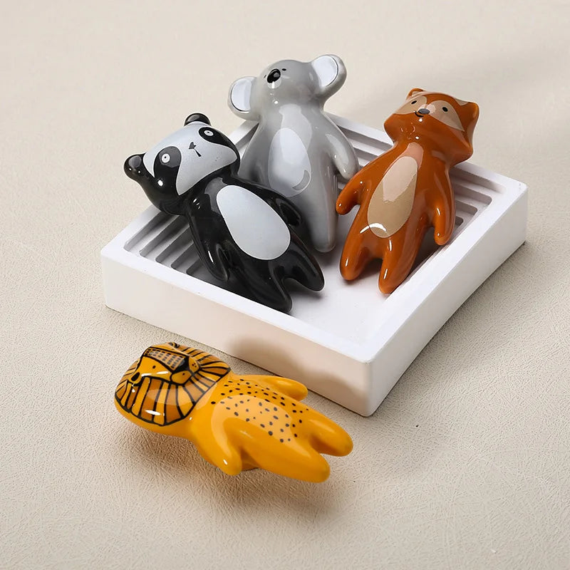 boutons meubles céramique panda ours polaire cœur classiques décoration enfant chambre moderne minimaliste