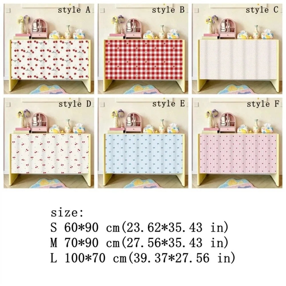 rideau cuisine moderne rayures rubans cerises coeurs blanc rouge bleuclair transparent opacité