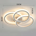 luminaire suspendu moderne blanc noir éclairage quotidien cuisine salle manger led acrylique fermeture métallique