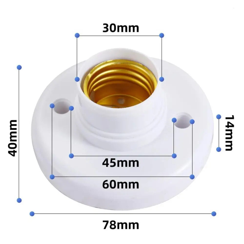 socquettes vis e27 ampoules blanc modernes base lampes doubles fixations plafonnier lumière or supports