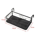 étagère murale noire moderne grille florale clips suspension plante pot assemblage économique