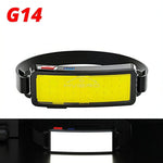 lampe frontale led rechargeable usb ceinture ajustable hiking camping sécurité porteclé batterie intégrée modernes