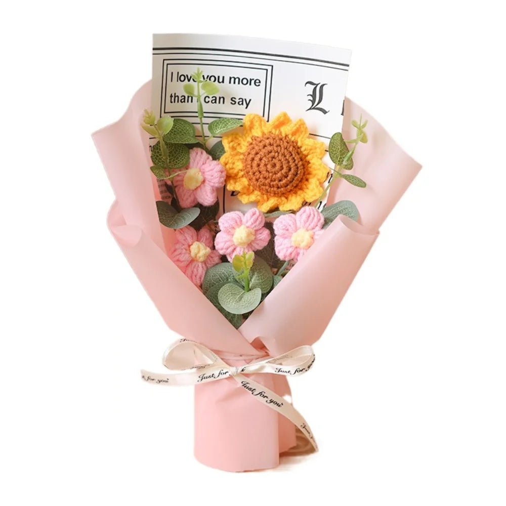 bouquet fleurs artificielles orange jaune rose moderne décoration intérieure anniversaire fête minimaliste