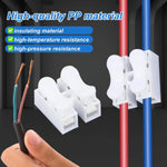 connecteurs blancs adhésifs câbles broches borniers fonctionnels led plat lisses basse tension