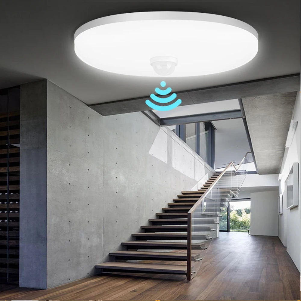 lampe led détecteur mouvement éclairage nocturne automatique blanc moderne 72 chipleds occlus
