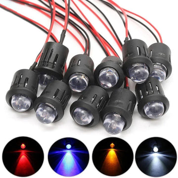 ampoules led noires blanches 10 pièces câbles modernes translucides 12v