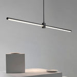 Lampe suspendue métal moderne design linéaire salon bureau chambre restaurant éclairage indirect élégante