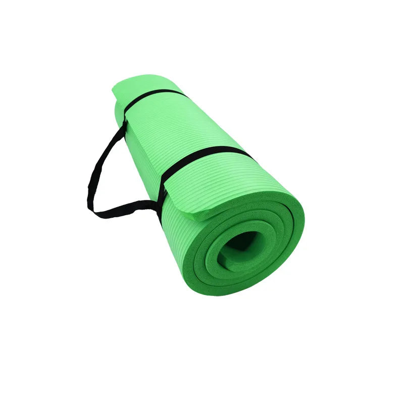 tapis yoga rayures horizontales rouge orange gris bleu rose vert moderne doux antidérapant fitness