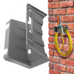 enrouleur tuyau d'arrosage mural antiabrasion fonctionnel pistolet buse vert gris jardin utilitaire