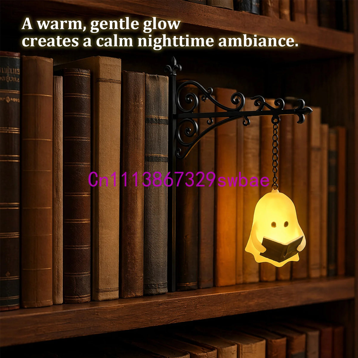lampe suspendue vintage bibliothèque motif floral panneau décoratif abat jour livres étagère