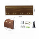 présentoir bijoux bois marron moderne colliers boucles d'oreilles rangement mural portable commercial domestique minimaliste