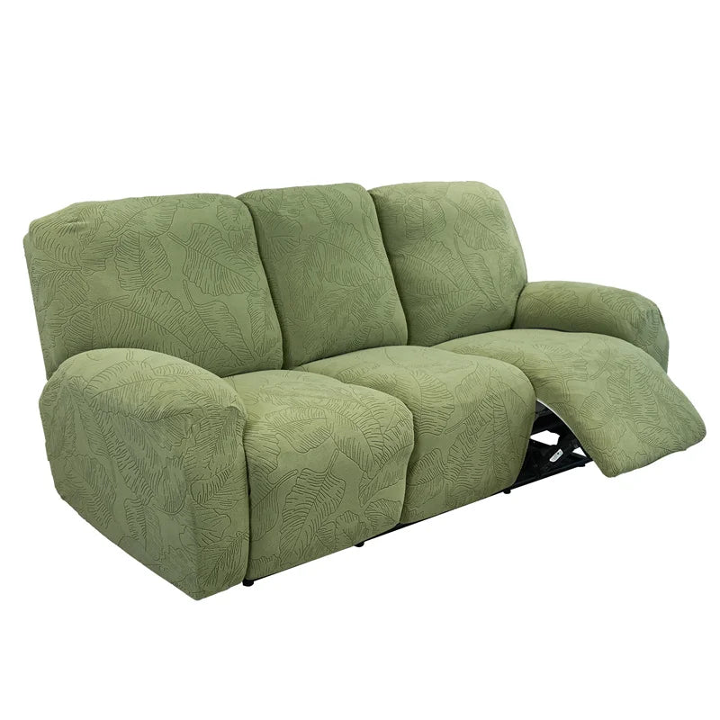 housses canapé gris imprimé végétal moderne pièces adhésifs polyester lavable printemps été