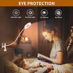 lampe led rose pâle flexible portable clip usb charge moderne