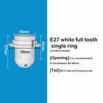 ampoules led e14 e27 blanc noir anneau fixation moderne sans visibilité fixe