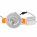 spot led noir orange argent 3w clips modernes 65mm 25mm 50mm