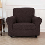 housse canapé gris clair motif floral moderne boutons élégants coussin inclusversible machine