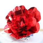 fleur artificielle rouge élégante intérieure décoration mariage anniversaire 30cm 40cm 50cm 60cm