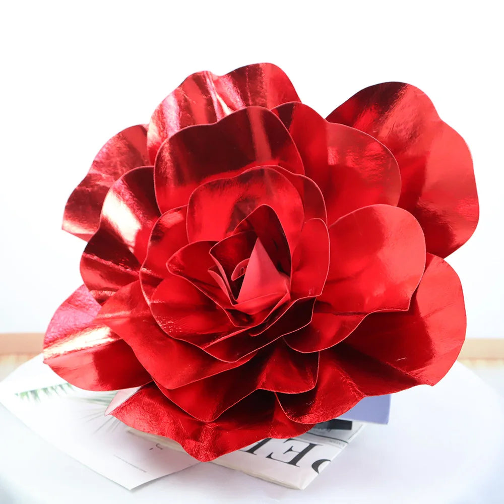 fleur artificielle rouge élégante intérieure décoration mariage anniversaire 30cm 40cm 50cm 60cm