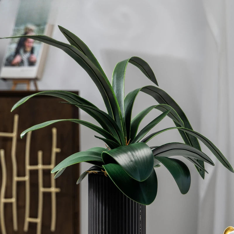 plantes artificielles feuilles cymbidium decoration maison vertes modernesintérieur ornement pot