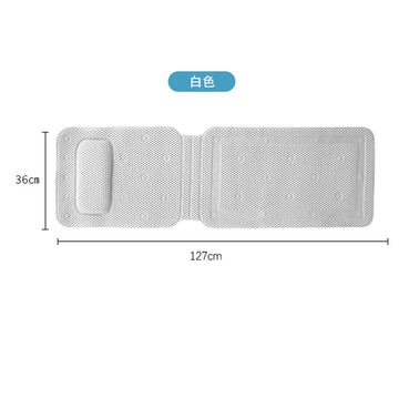 tapis bain antidérapant ventouses alvéolées motif quadrillé moderne blanc gris sécurité douche