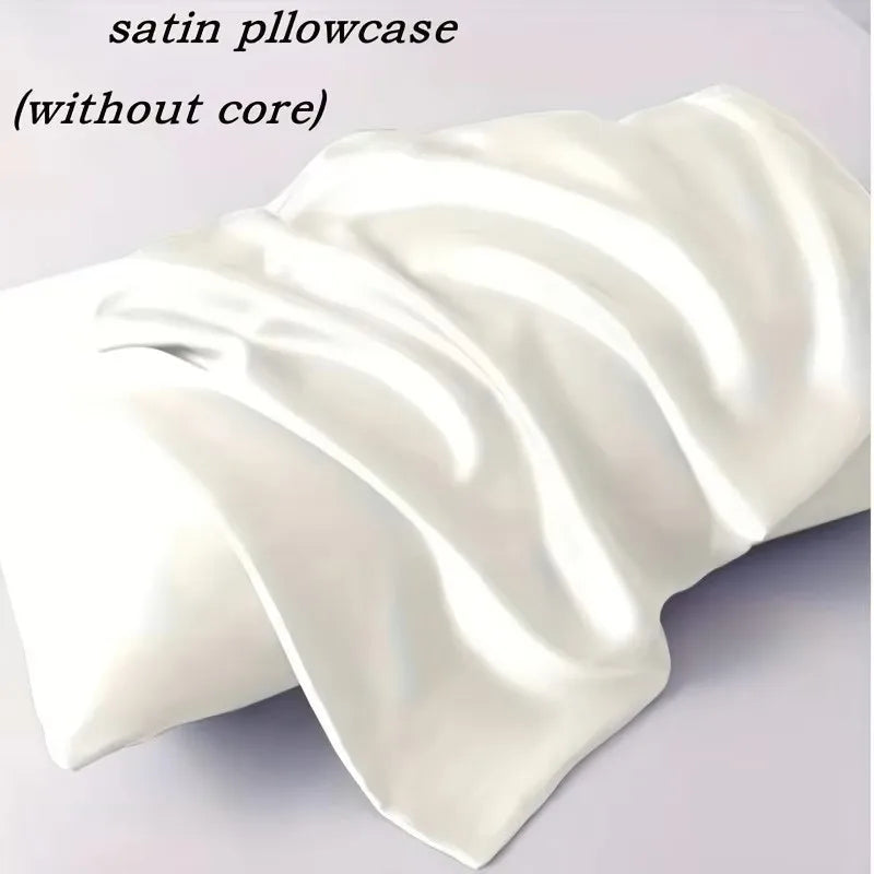 protège oreiller satin rose clair beige doré noir moderne élégant literie anti allergie coton
