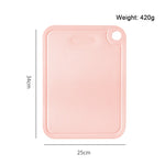 planches découper rectangulaires plastique pp vert pastel rose clair blanc moderne respectueux environnement