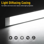 lampe led blanc froide 48 72 84 108 leds 10 watts moderneintérieur double face