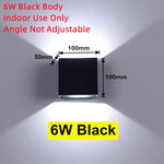 applique murale led moderne noir blanc argent or ip65 résistante 110v 240v