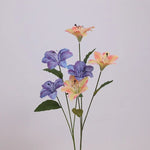 fleurs artificielles lys violet rose blanc décoration moderne mariage intérieur anniversaire baby shower