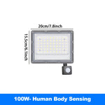projecteur led moderne ip65 étanche 220v sensor mouvement clips gris métallique 500w 300w 200w
