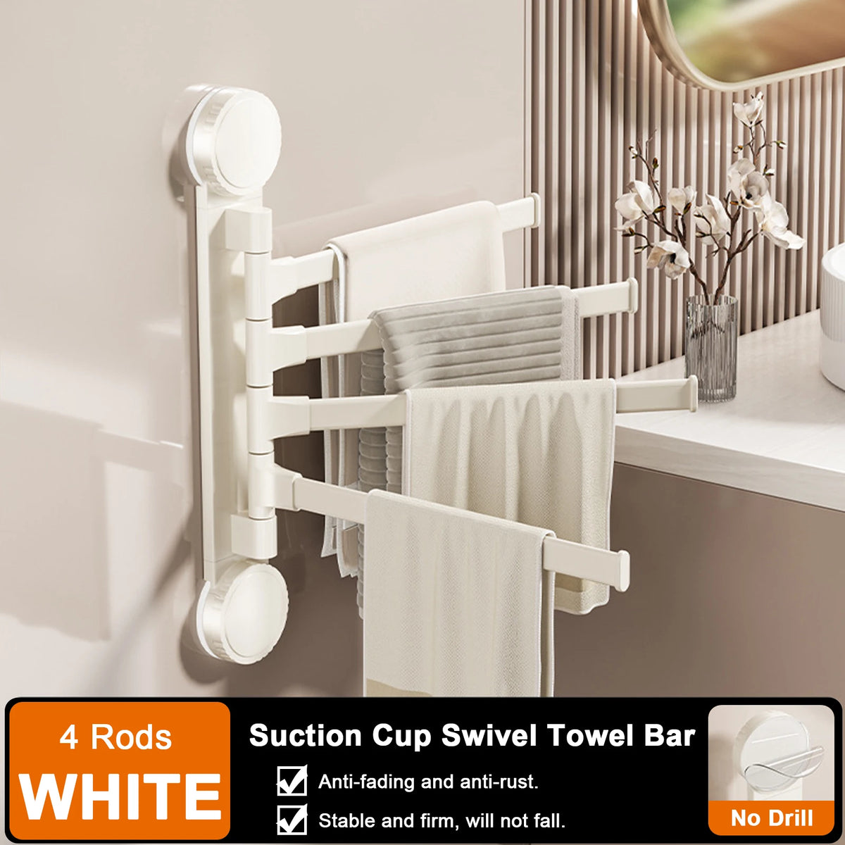porte serviettes pliable moderne aluminium blanc texture tissée adhésif salle bains brosse dents serviettes