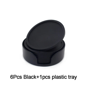 sous verres silicone noir gris moderne respectueux environnement tasses verre bière