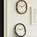 horloge murale moderne noir blanc aiguille circulaire salon environnement protection batterie