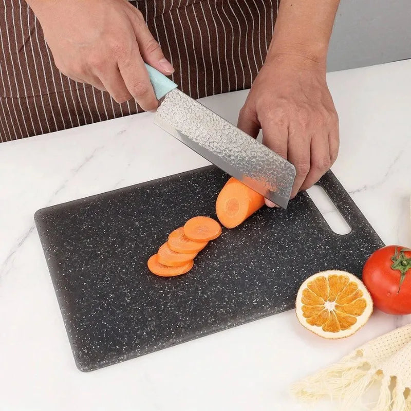 planche découper antibactérienne moderne pp marbre noir facile nettoyer lavable lave vaisselle respectueuse environnement