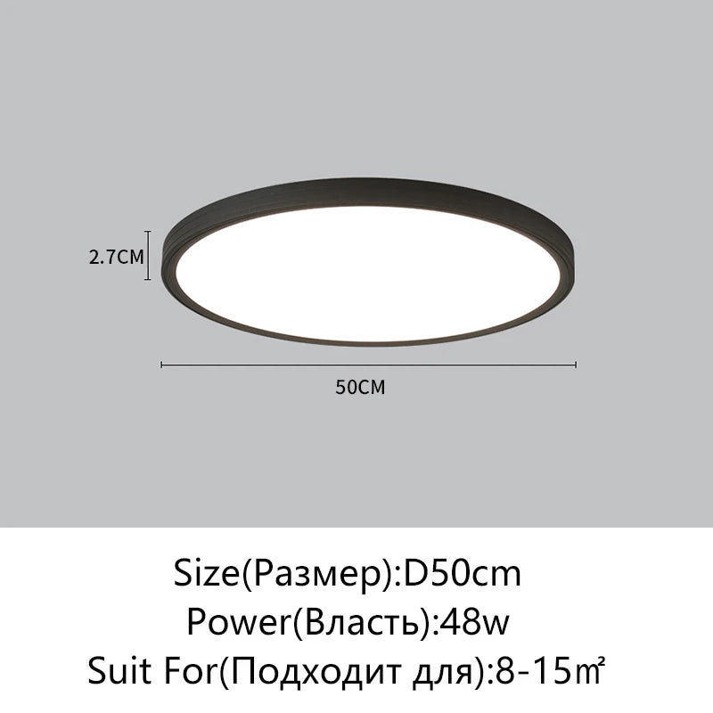 plafonnier led carré blanc ultra fin moderne luminaire salon chambre salle manger