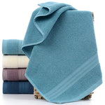 serviettes toilette coton violet blanc bleu marine rayures classiques absorbantes ensemble pièces clips