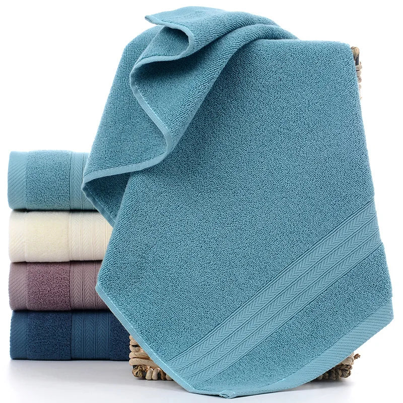 serviettes toilette coton violet blanc bleu marine rayures classiques absorbantes ensemble pièces clips