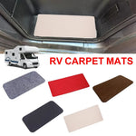 tapis sol antidérapant camping car gris rouge moderne protection porte conducteur