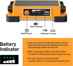 lampe travail solaire rechargeable led orange robuste poignée ajustable camping