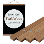 Cadre mural moderne bois teck noir blanc or 30cm 40cm 50cm.pin