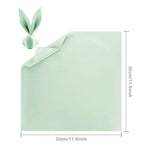 serviettes table rose pâle bleu royal beige clair modernes 12 pièces satinées polyester