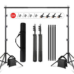 support fond photo noir lisse moderne clips tringles sac transport 300cm 260cm photo studio